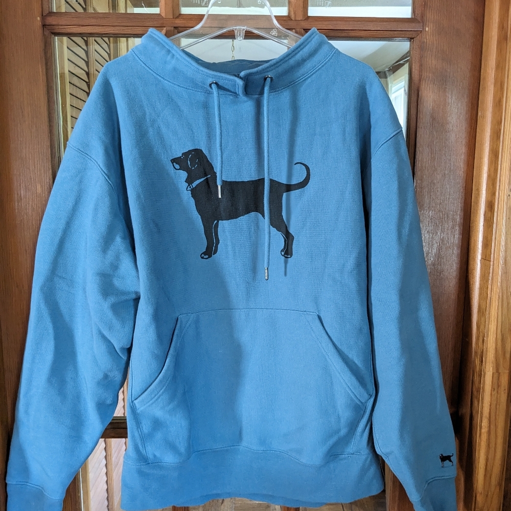 The Black Dog Heavyweight Fisherman Sweatshirt Blue L